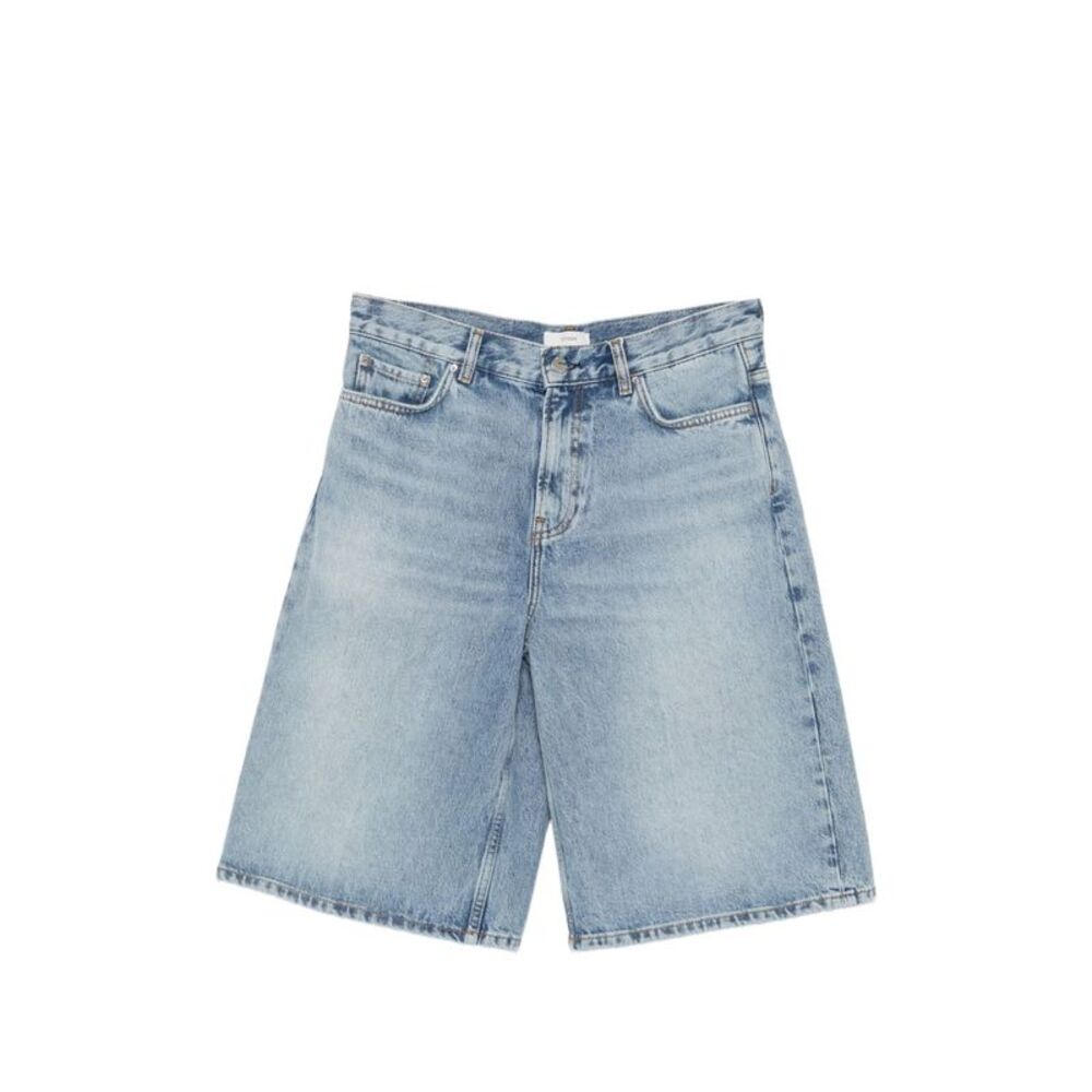Toteme Women Denim Cotton Bermuda Shorts
